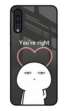 You're Right Samsung A50/A50s/A30s Glass Case