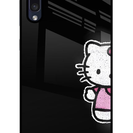 Kitty Charm Samsung A50/A50s/A30s Glass Case Back Cover by Casekaro