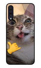Silly Cat Call Samsung A50/A50s/A30s Glass Case