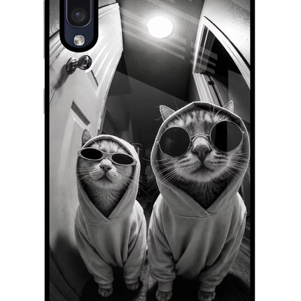 Hood Cats Samsung A50/A50s/A30s Glass Case Back Cover by Casekaro