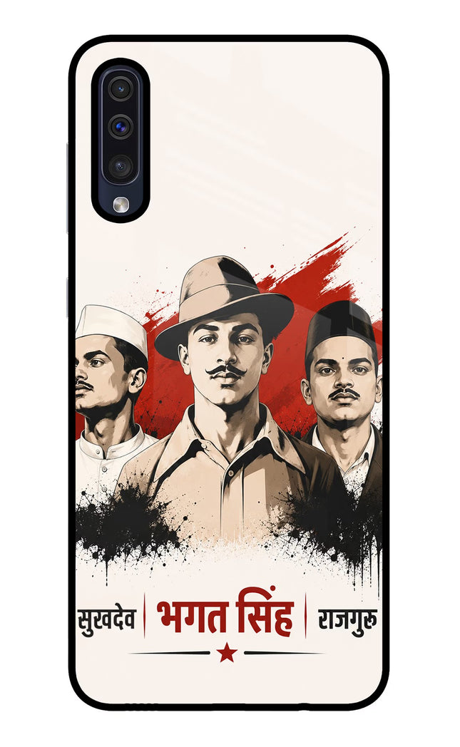 Bhagat Singh Trio Samsung A50/A50s/A30s Glass Case