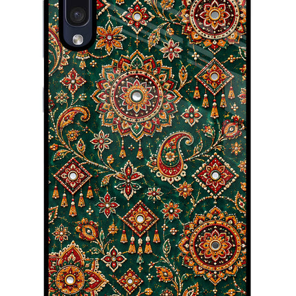 Green Pataka Samsung A50/A50s/A30s Glass Case