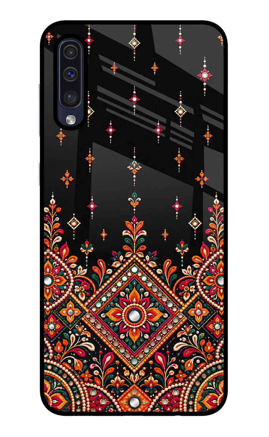 Noir Mehfil Samsung A50/A50s/A30s Back Cover, Glass case