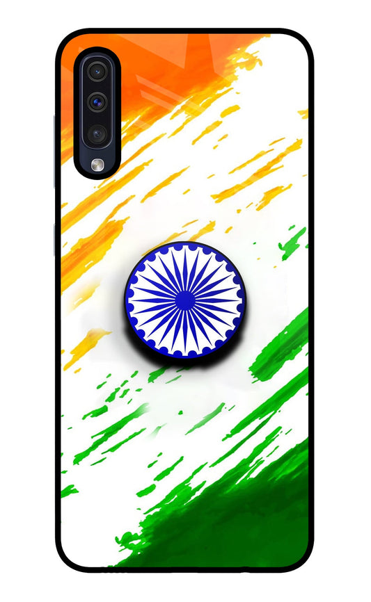 Indian Flag Ashoka Chakra Samsung A50/A50s/A30s Glass Case