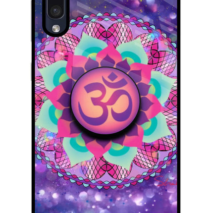 Om Purple Samsung A50/A50s/A30s Glass Case