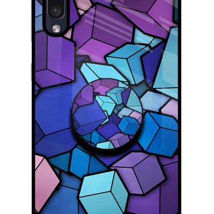 Cubic Abstract Samsung A50/A50s/A30s Glass Case