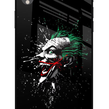 Joker iPhone XR Glass Case Back Cover by Casekaro
