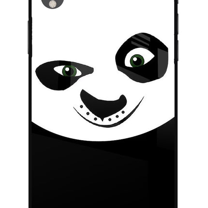 Panda iPhone XR Glass Case Back Cover by Casekaro