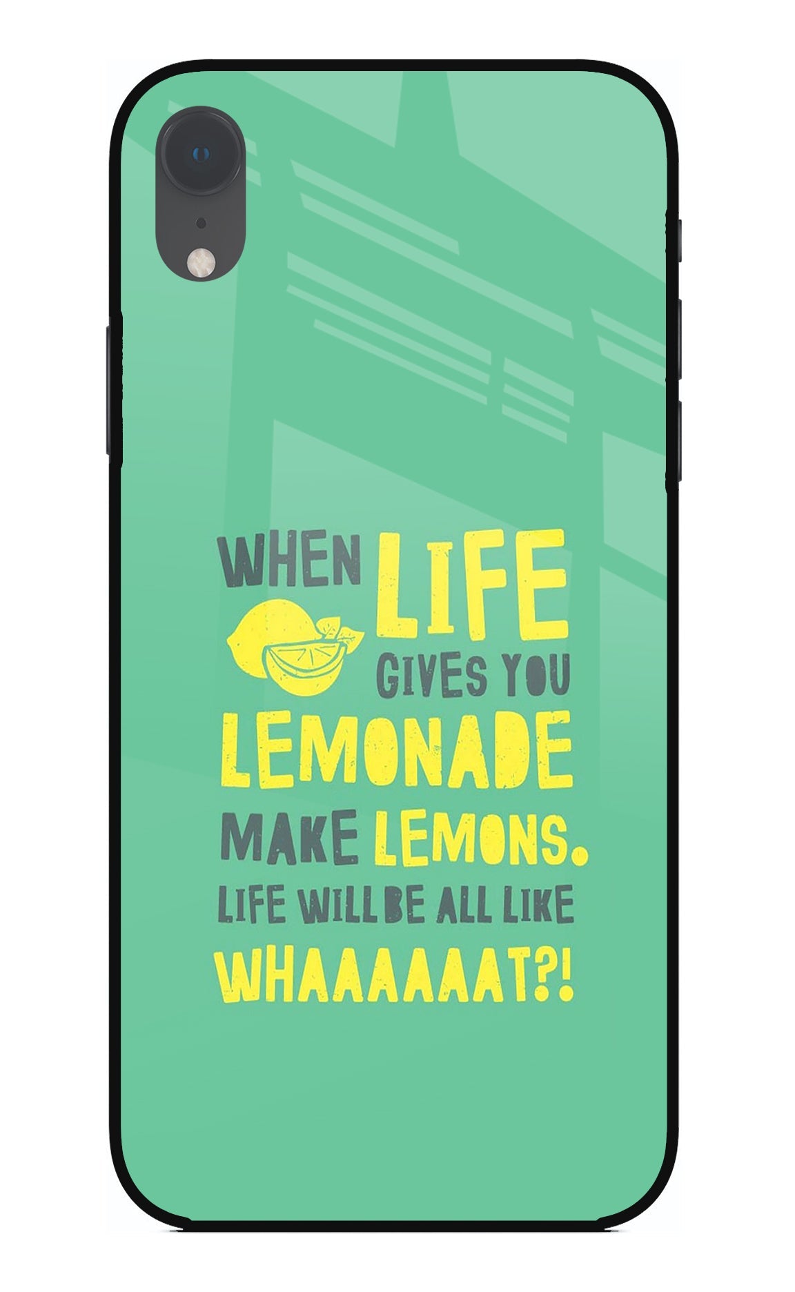 Quote iPhone XR Glass Case