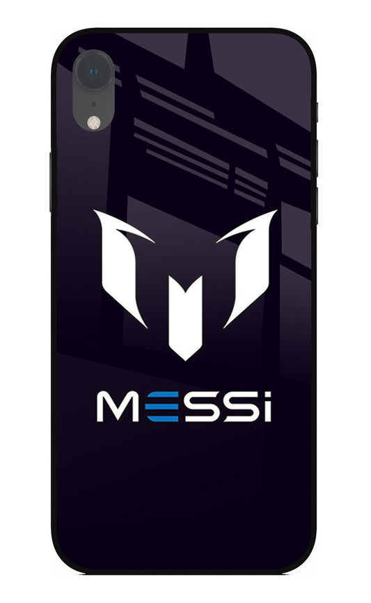 Messi Logo iPhone XR Glass Case