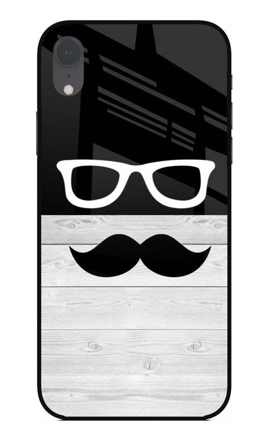 Mustache iPhone XR Glass Case