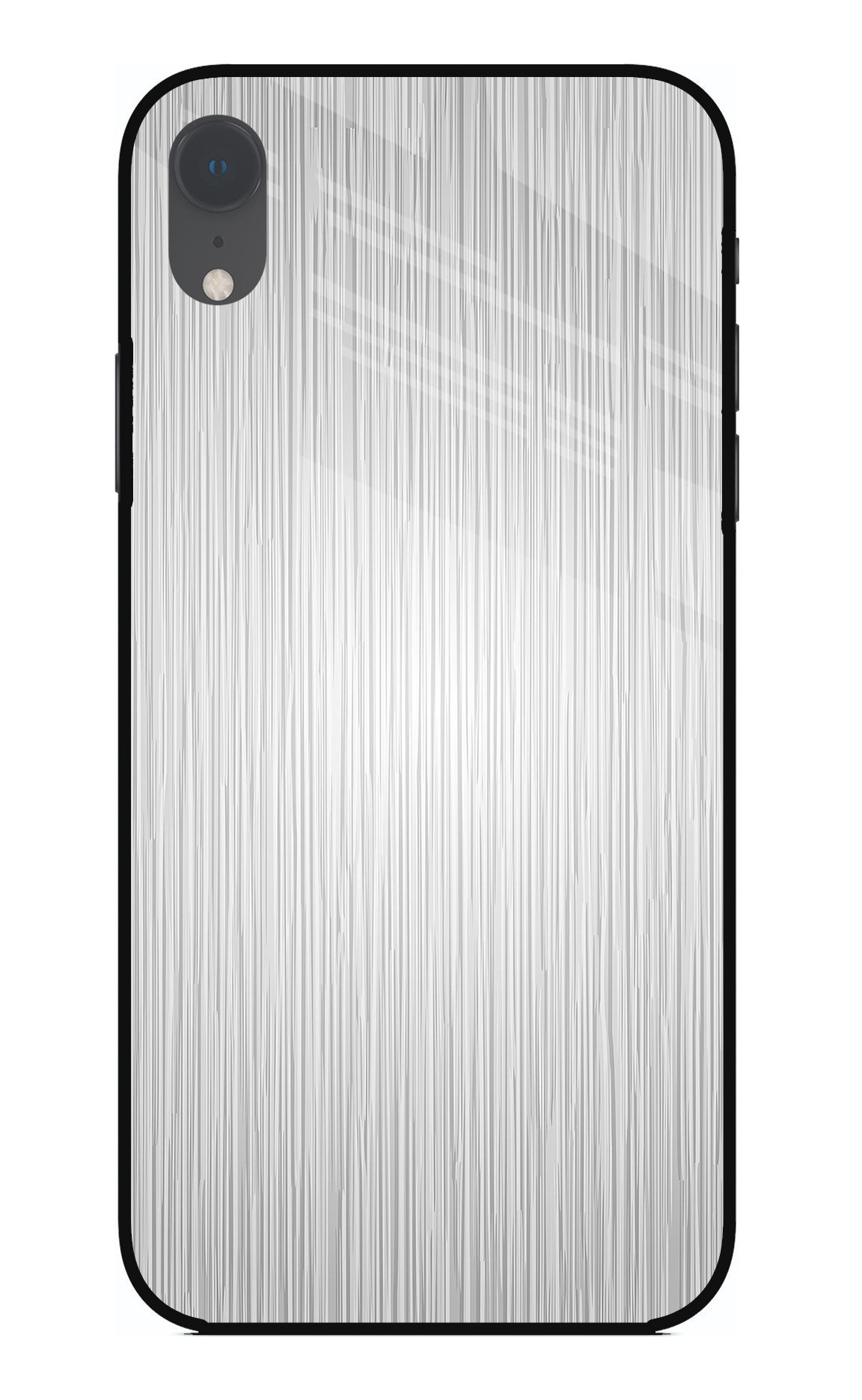 Wooden Grey Texture iPhone XR Back Cover