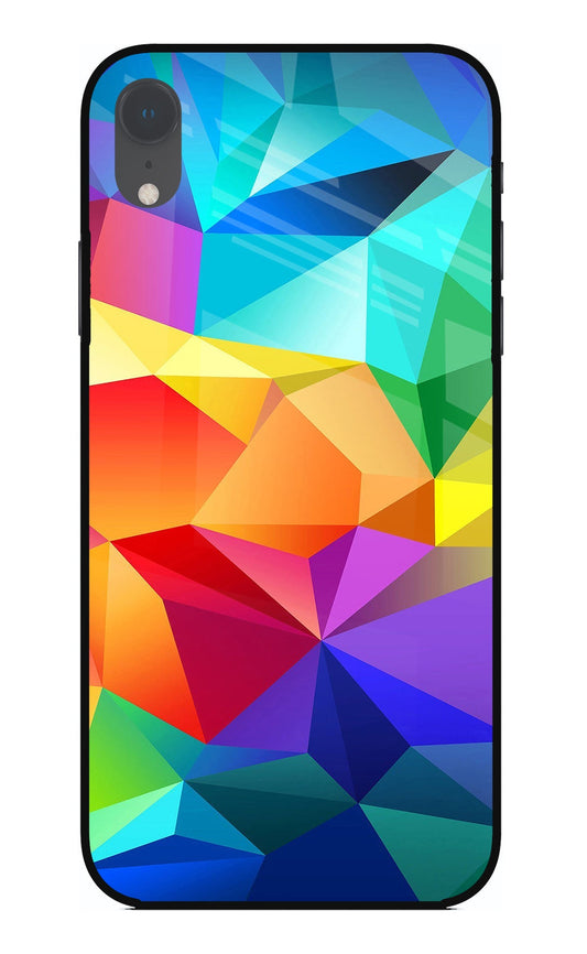 Abstract Pattern iPhone XR Glass Case
