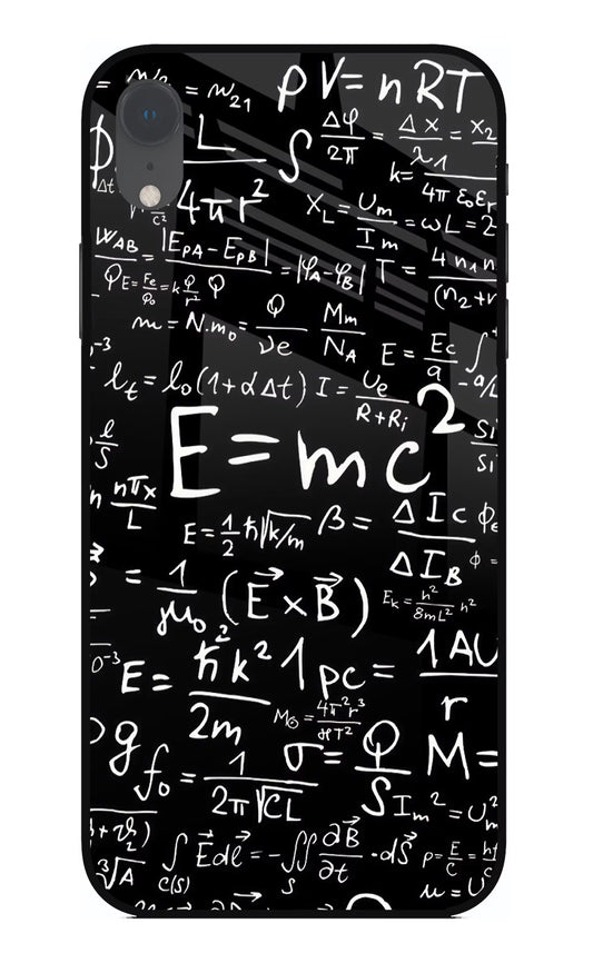 Physics Formula iPhone XR Glass Case