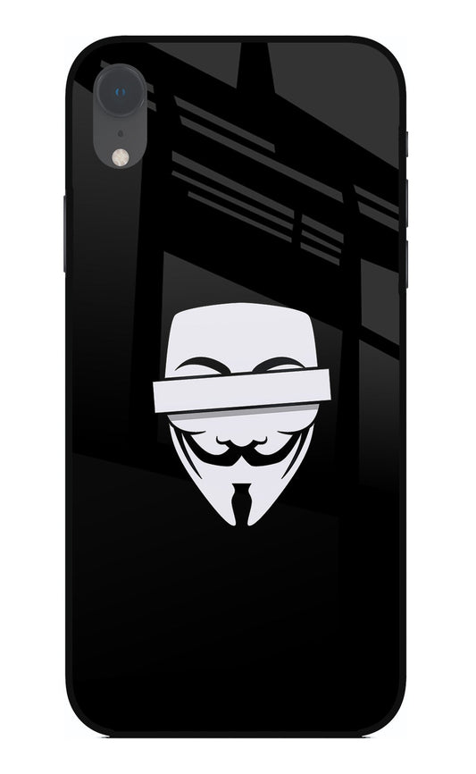 Anonymous Face iPhone XR Glass Case