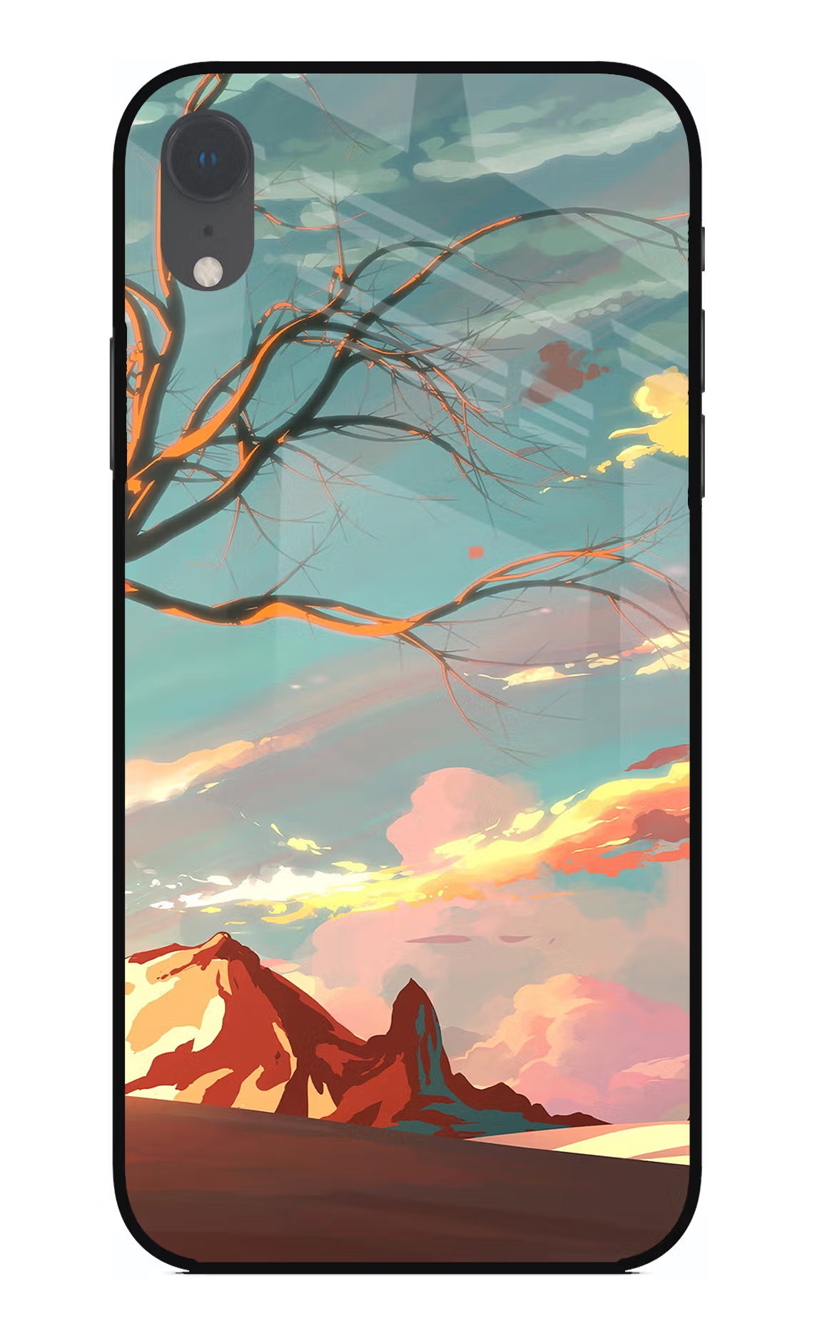 Scenery iPhone XR Glass Case Back Cover by Casekaro