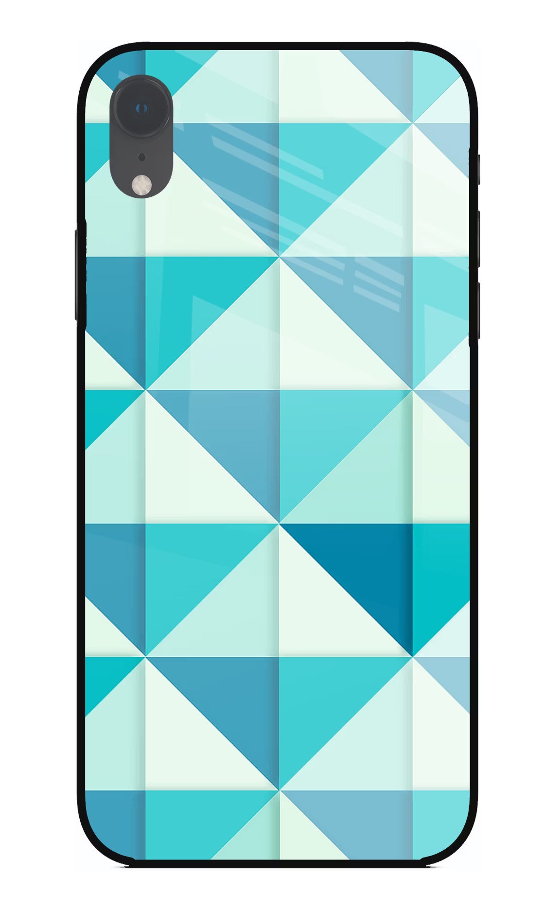 Abstract iPhone XR Glass Case Back Cover by Casekaro