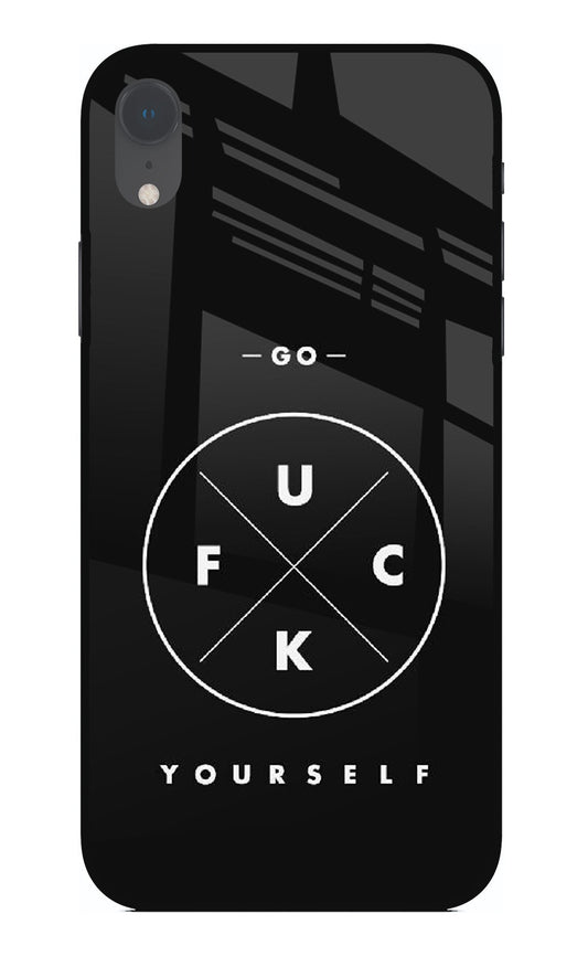 Go Fuck Yourself iPhone XR Glass Case