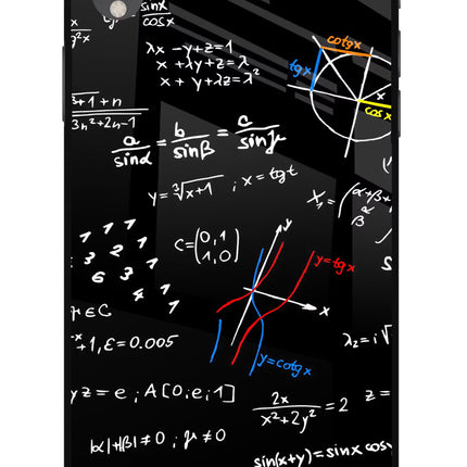 Mathematics Formula iPhone XR Glass Case Back Cover by Casekaro