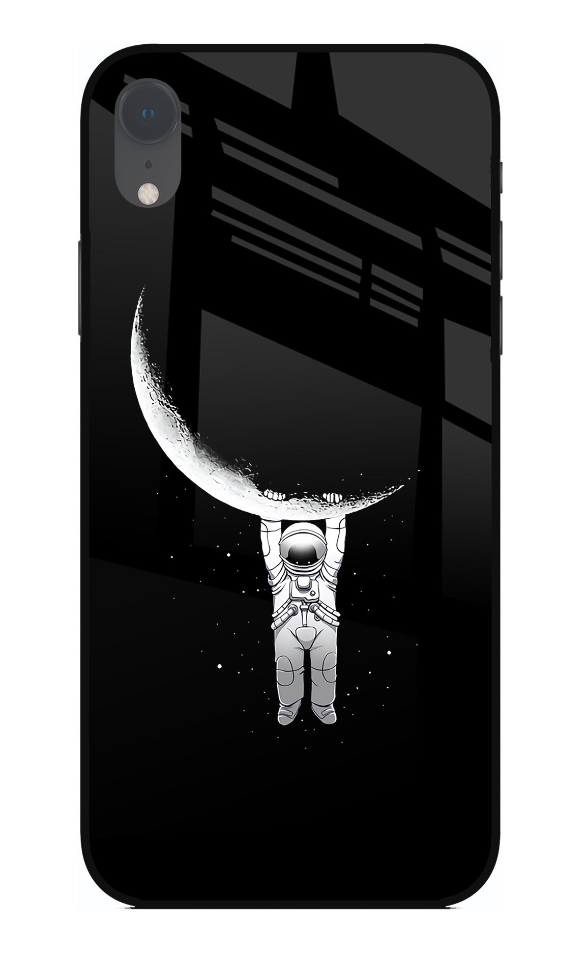 Moon Space iPhone XR Glass Case