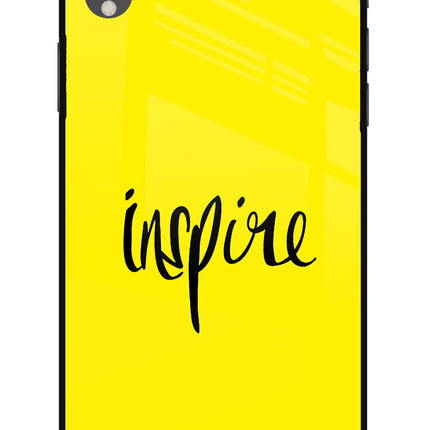 Inspire iPhone XR Glass Case Back Cover by Casekaro