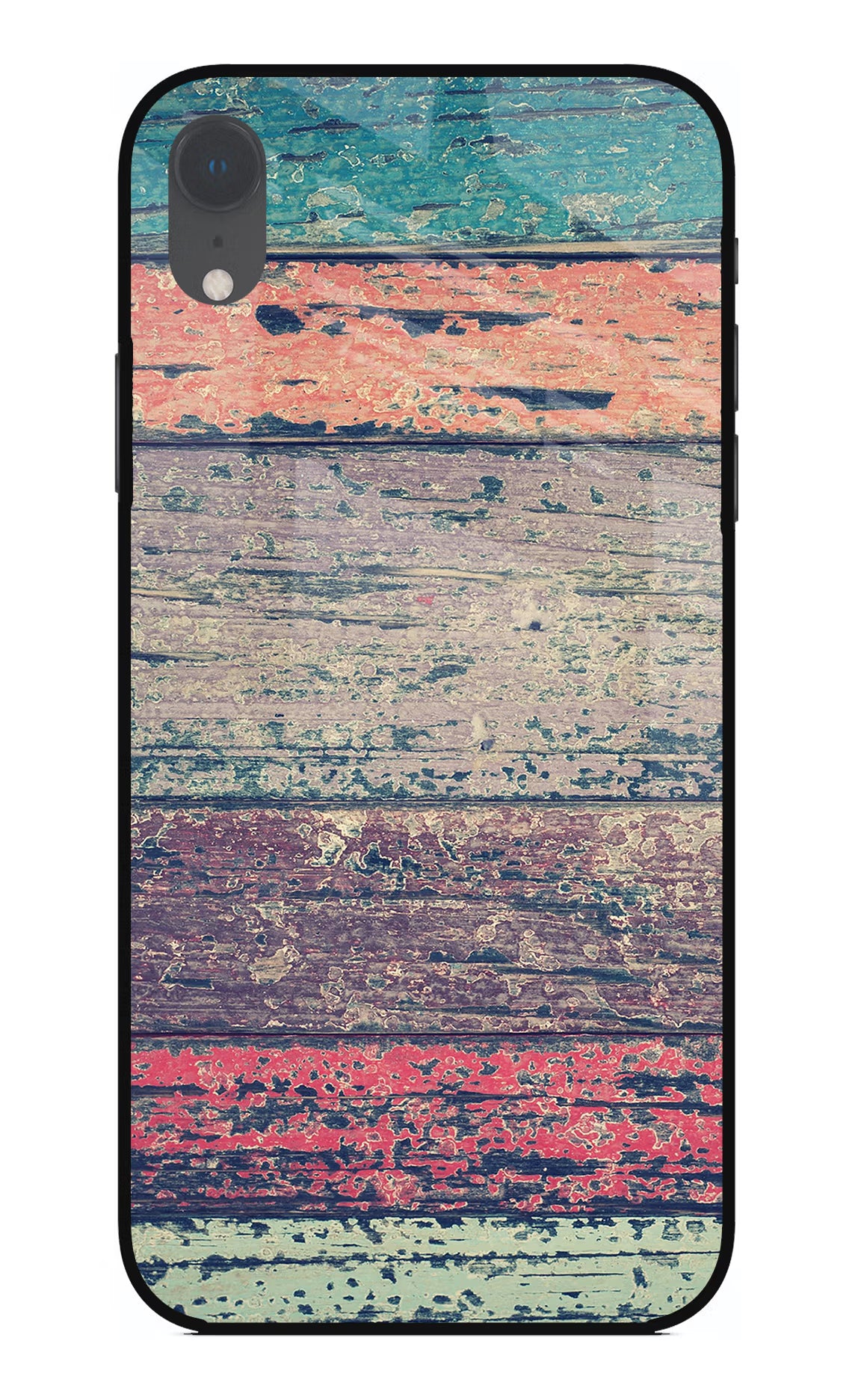 Colourful Wall iPhone XR Glass Case Back Cover by Casekaro