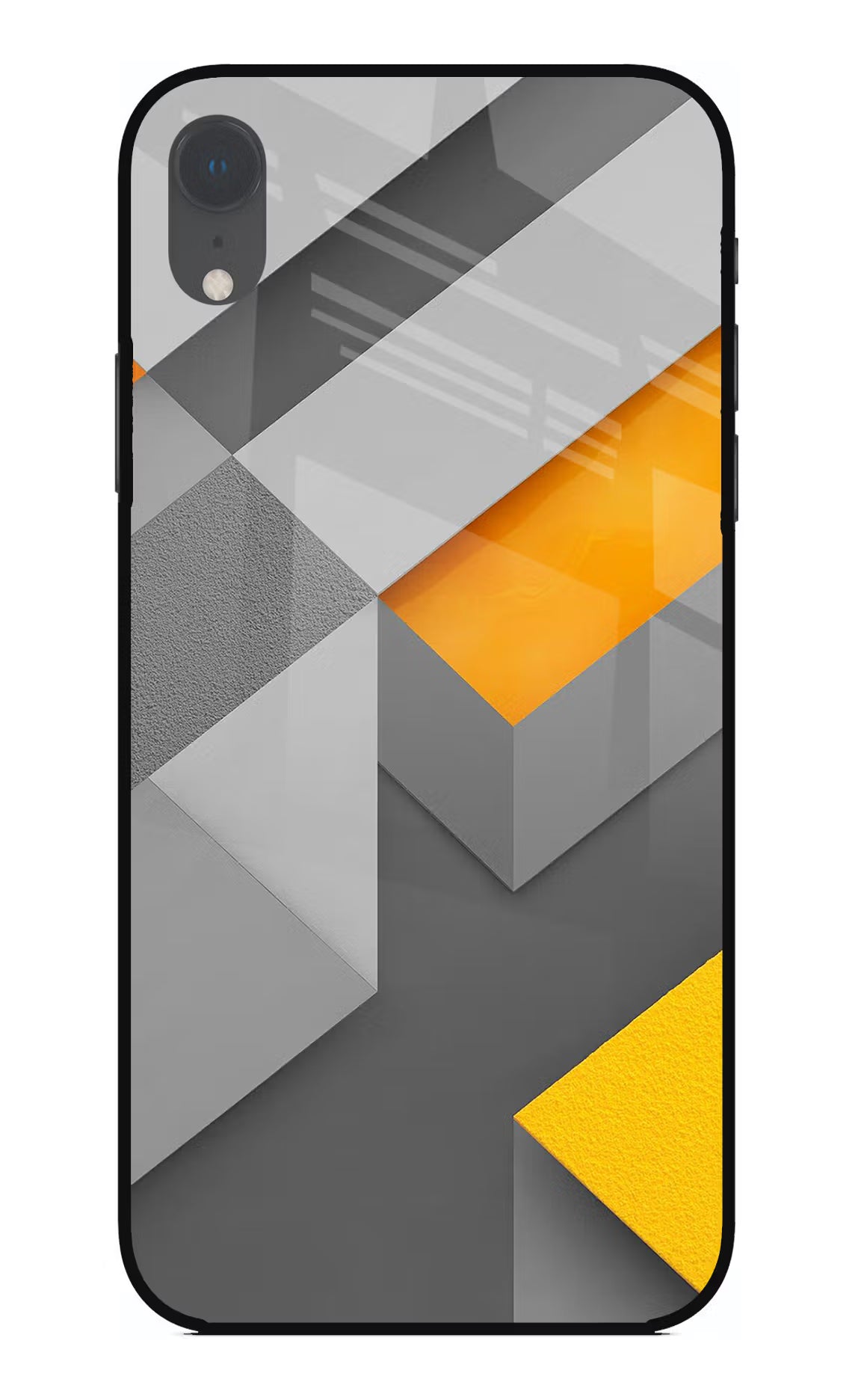 Abstract iPhone XR Glass Case Back Cover by Casekaro