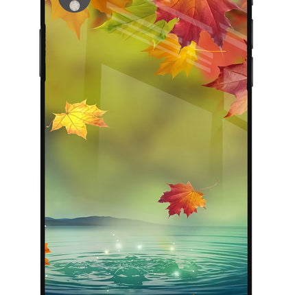 Flowers iPhone XR Glass Case Back Cover by Casekaro