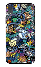 Space Abstract iPhone XR Glass Case