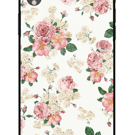 Flowers iPhone XR Glass Case Back Cover by Casekaro