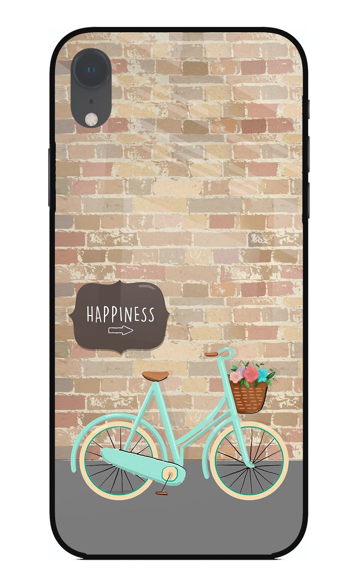 Happiness Artwork iPhone XR Glass Case