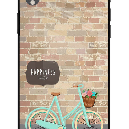 Happiness Artwork iPhone XR Glass Case Back Cover by Casekaro