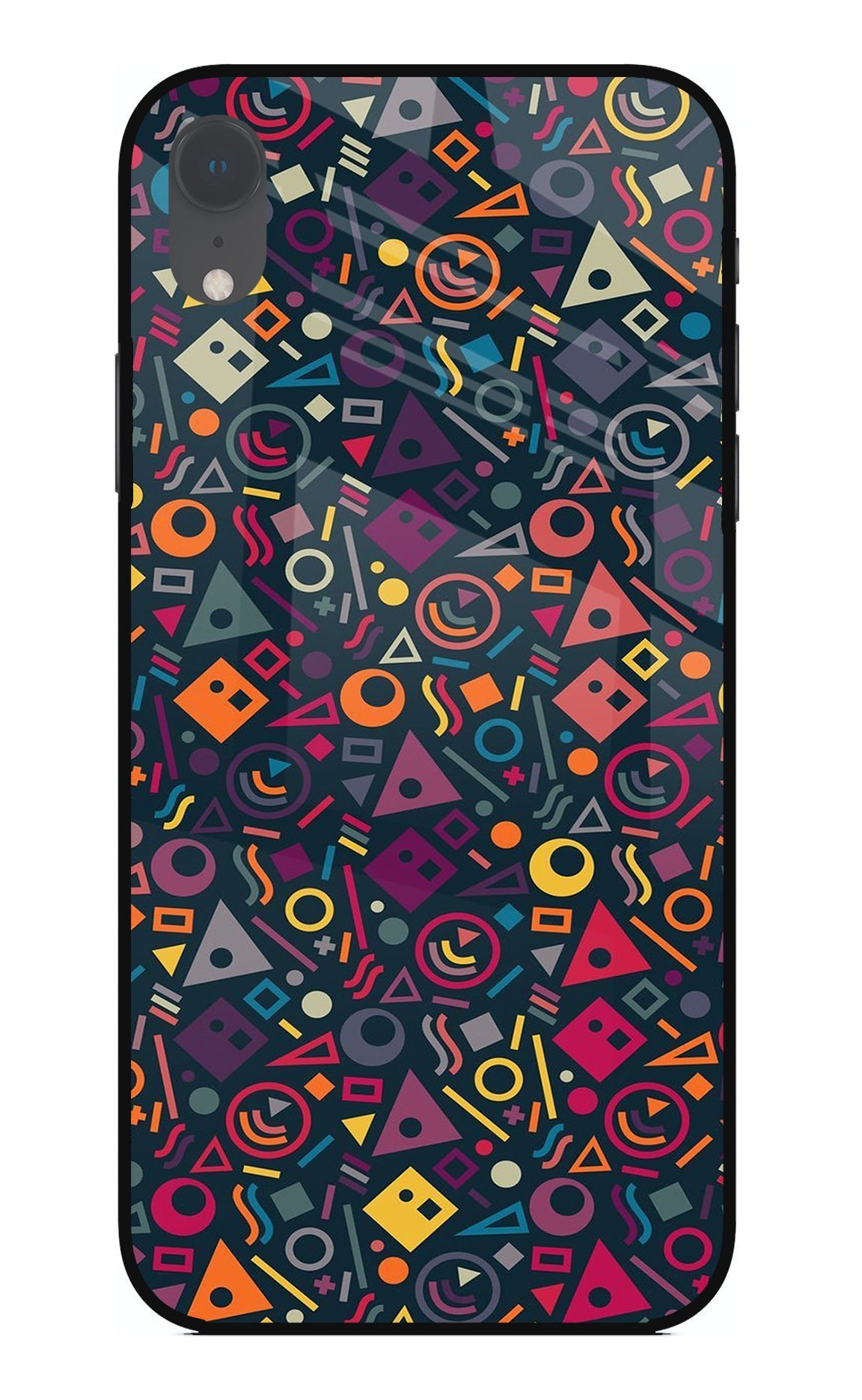 Geometric Abstract iPhone XR Glass Case