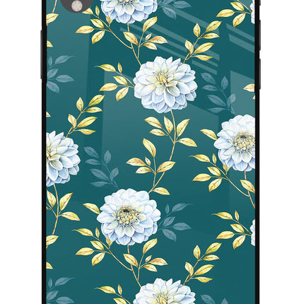 Flowers iPhone XR Glass Case Back Cover by Casekaro