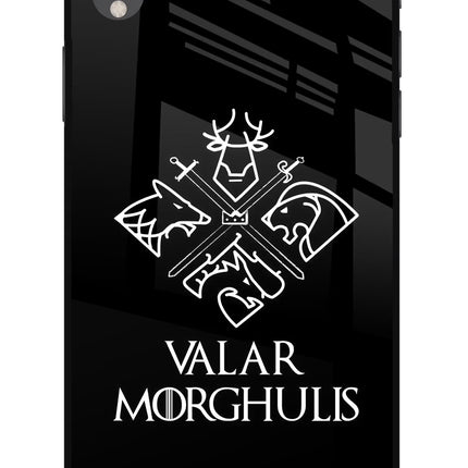 Valar Morghulis | Game Of Thrones iPhone XR Glass Case Back Cover by Casekaro