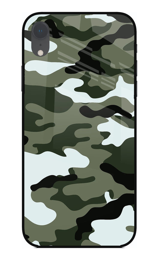 Camouflage iPhone XR Glass Case