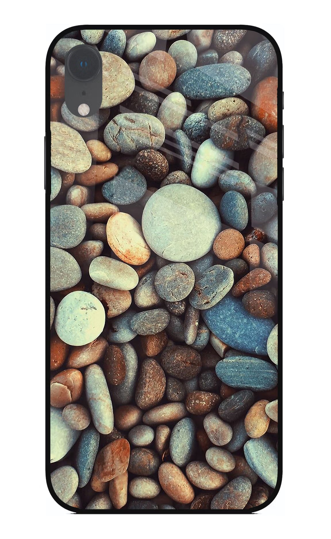 Pebble iPhone XR Glass Case Back Cover by Casekaro