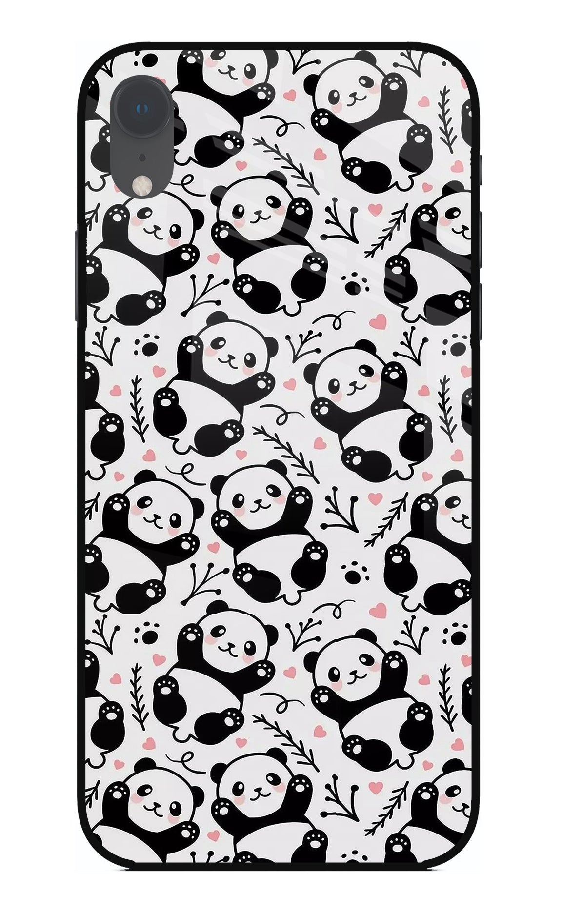 Cute Panda iPhone XR Glass Case