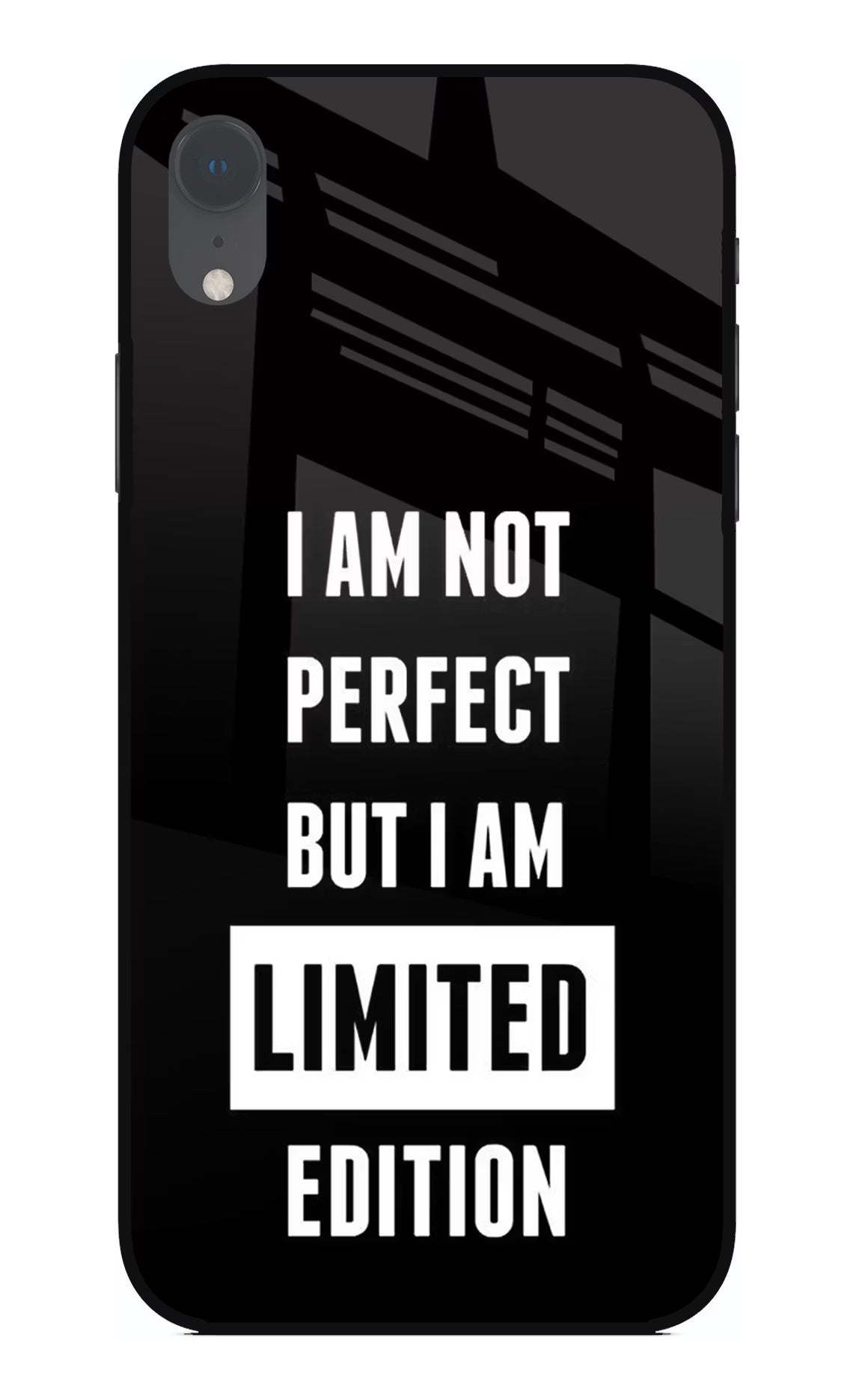 I Am Not Perfect But I Am Limited Edition iPhone XR Glass Case Back Cover by Casekaro