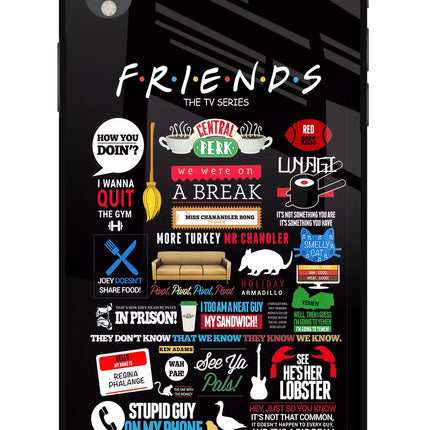 FRIENDS iPhone XR Glass Case Back Cover by Casekaro