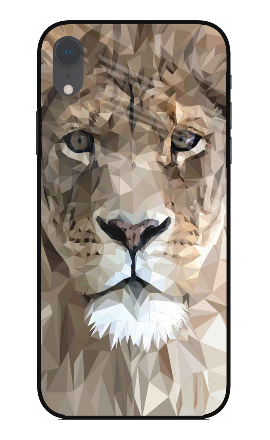Lion Art iPhone XR Back Cover, Glass case