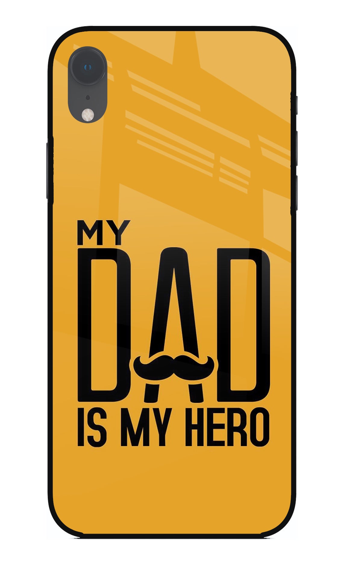 My Dad Is My Hero iPhone XR Glass Case