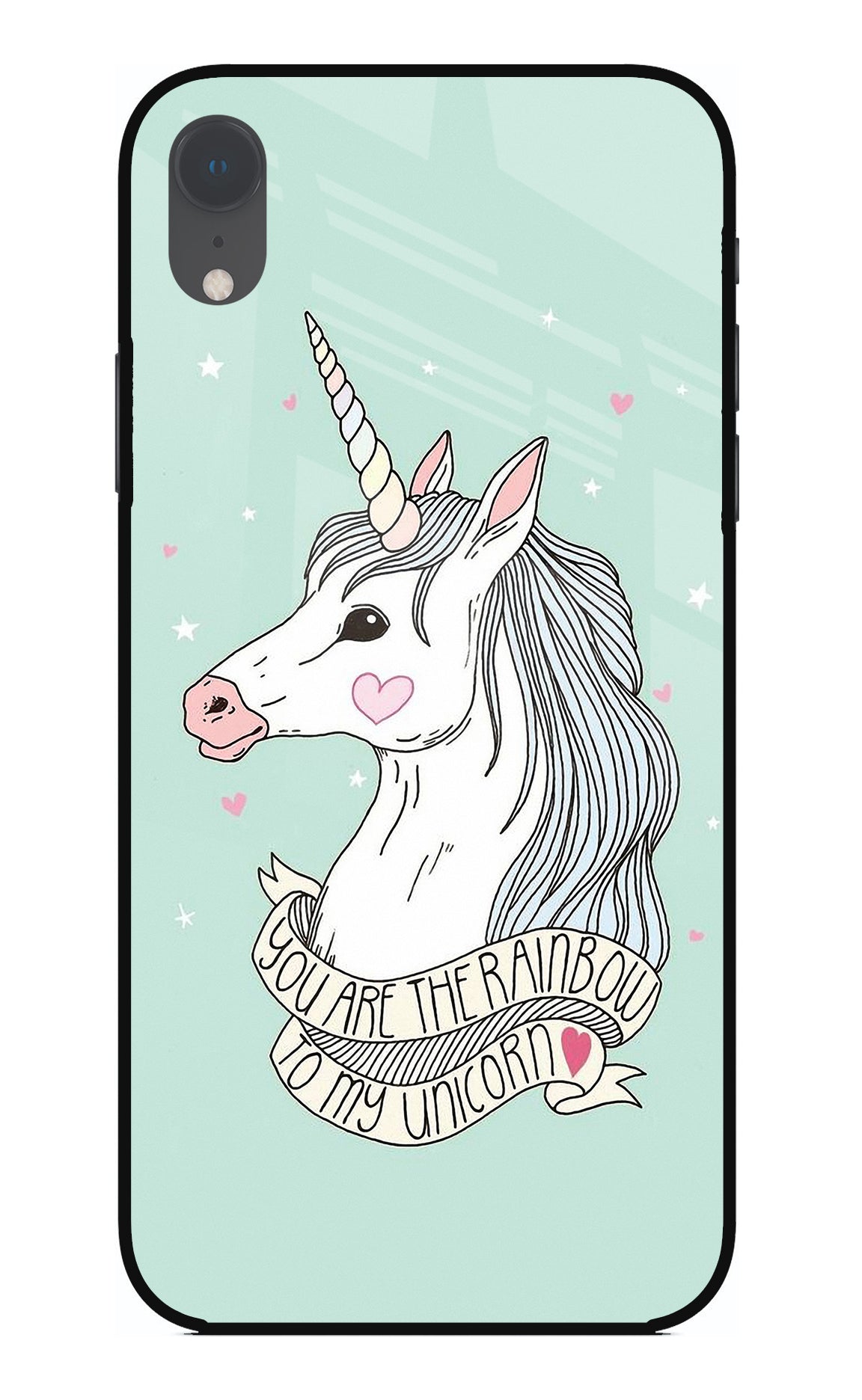 Unicorn Wallpaper iPhone XR Glass Case