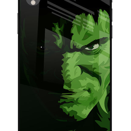 HULK iPhone XR Glass Case Back Cover by Casekaro