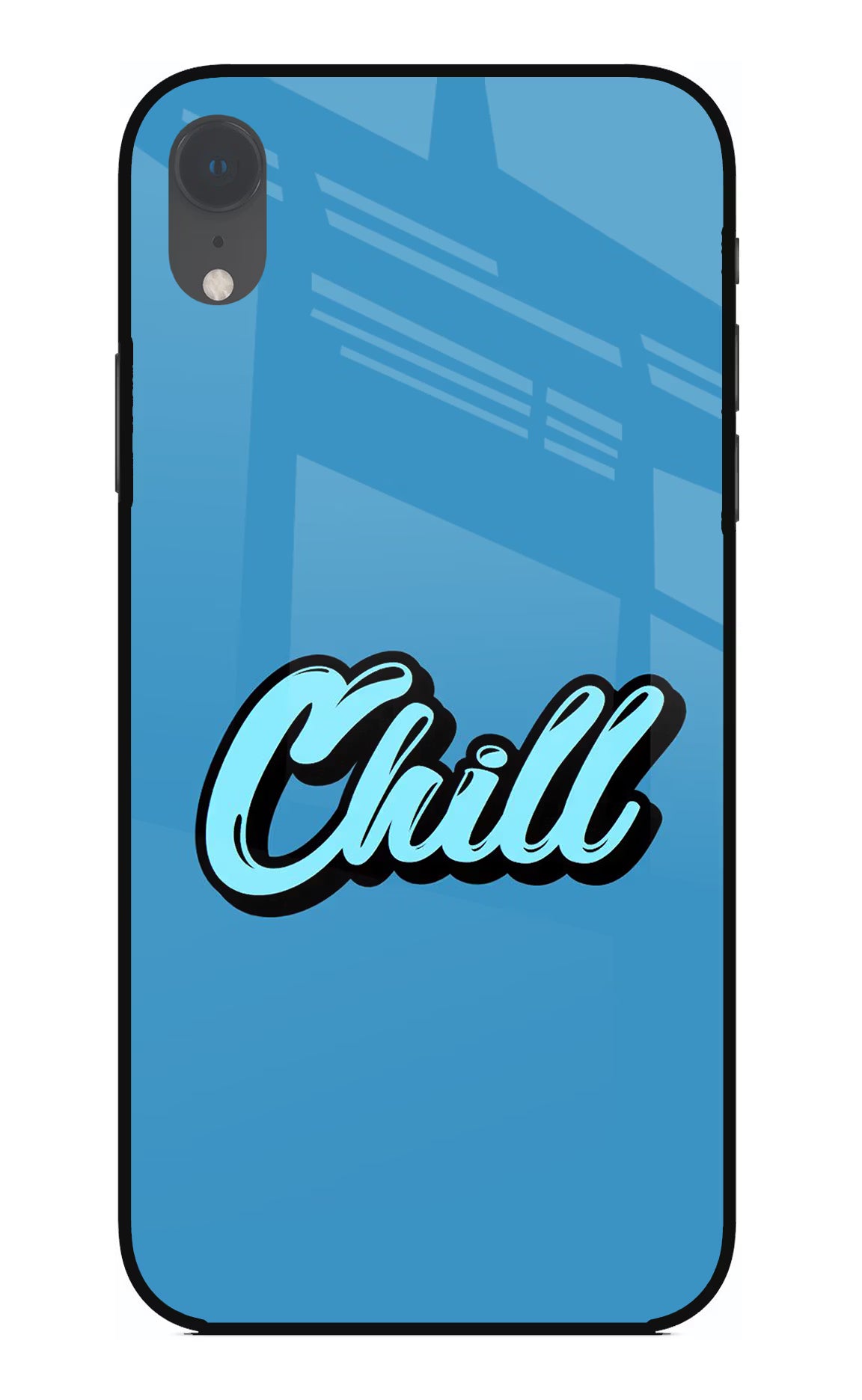 Chill iPhone XR Glass Case Back Cover by Casekaro
