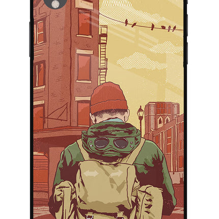 Adventurous iPhone XR Glass Case Back Cover by Casekaro