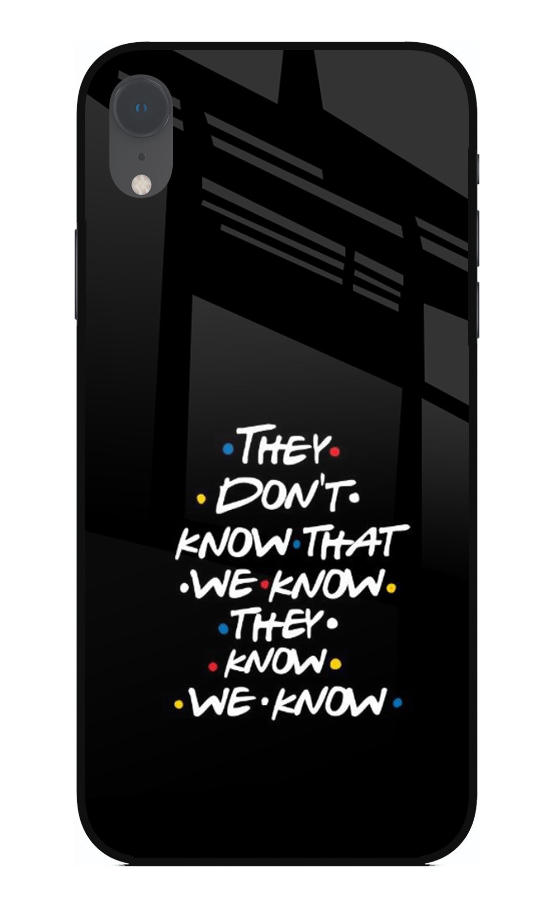FRIENDS Dialogue iPhone XR Back Cover
