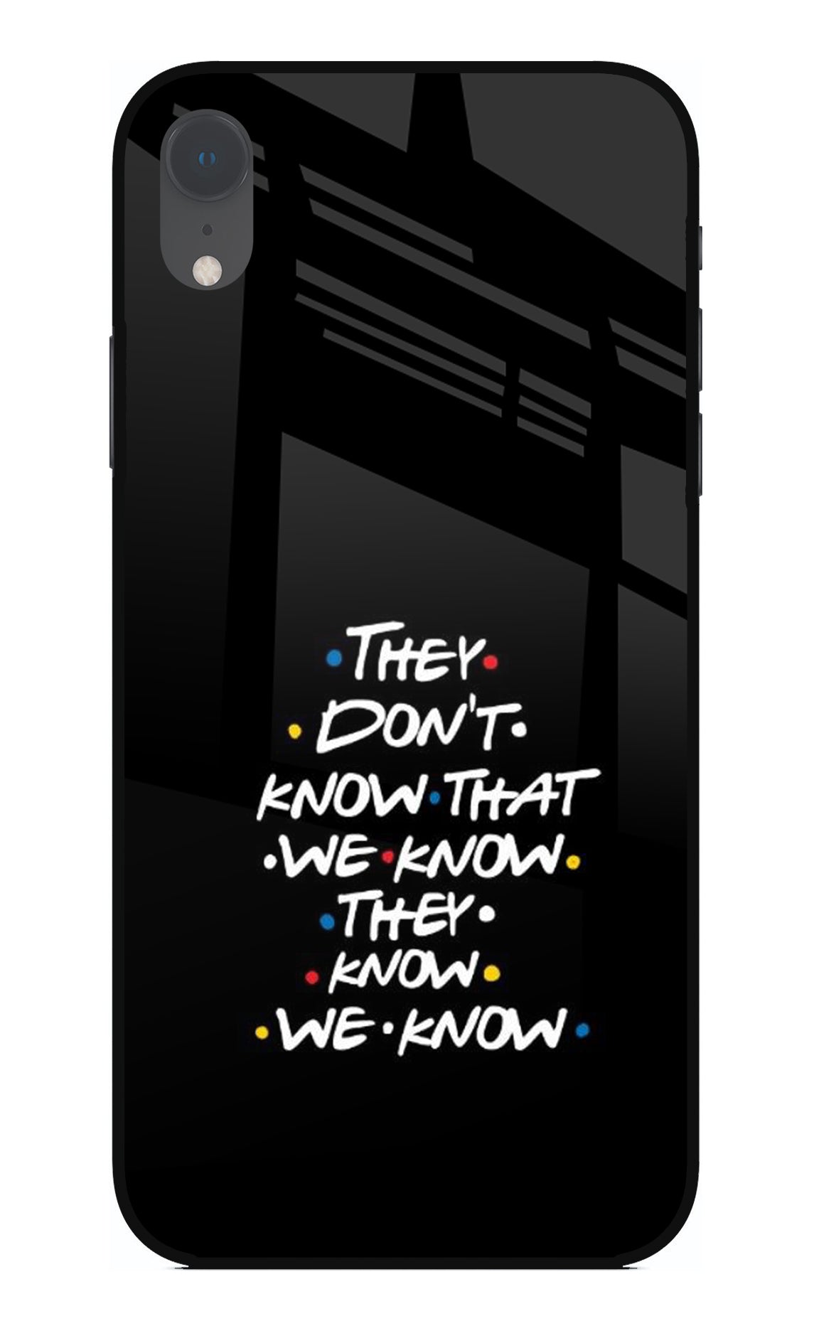 FRIENDS Dialogue iPhone XR Glass Case