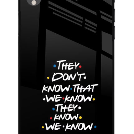 FRIENDS Dialogue iPhone XR Glass Case Back Cover by Casekaro