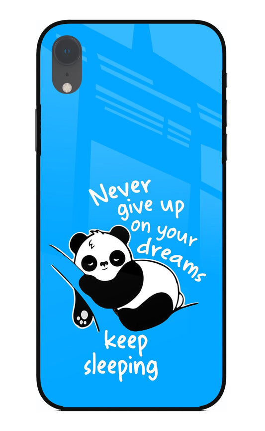 Keep Sleeping iPhone XR Glass Case